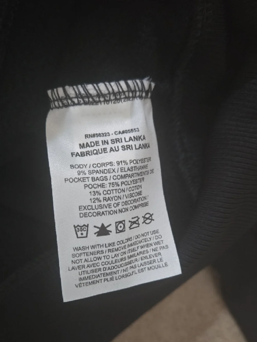 Nike Womens Black Crop Crewneck Hoodie with White Outline Logo